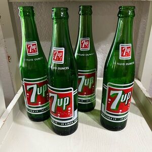 Vintage 7Up Bottles